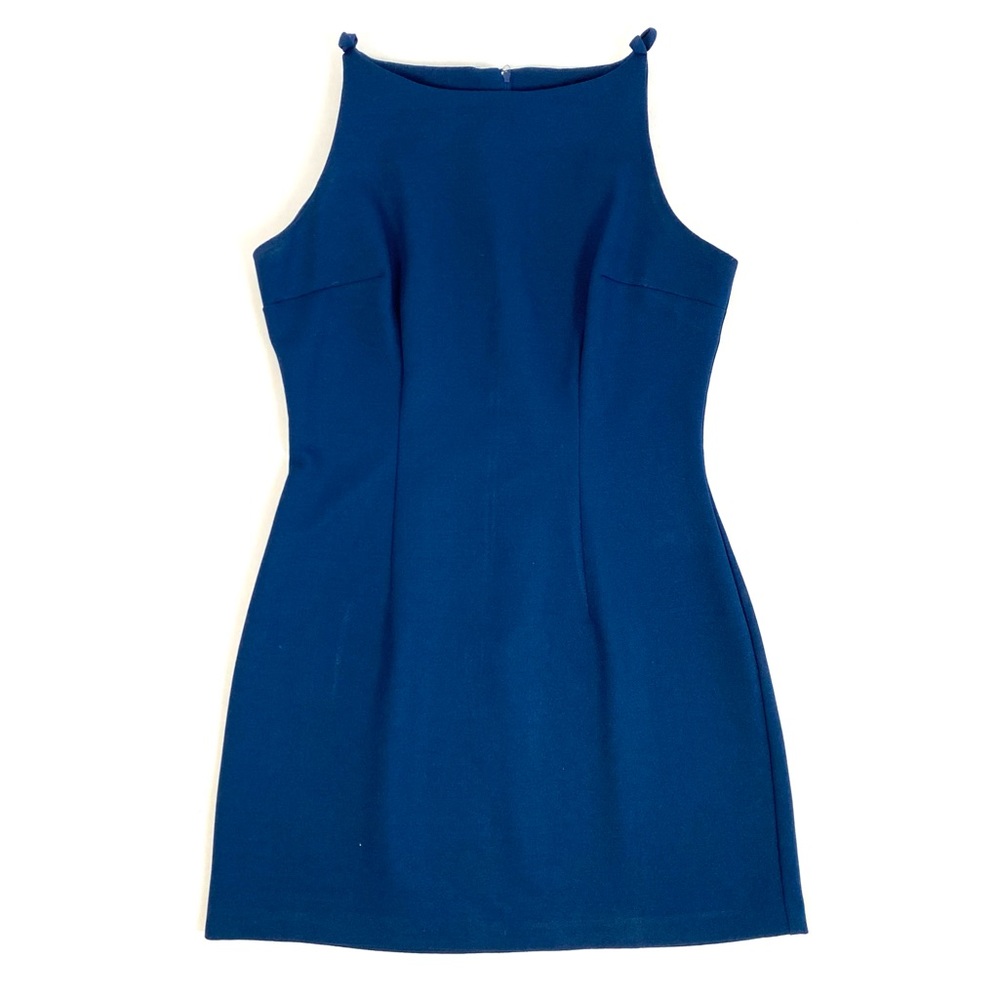 Vintage 90s Stretchy Blue Mini Dress